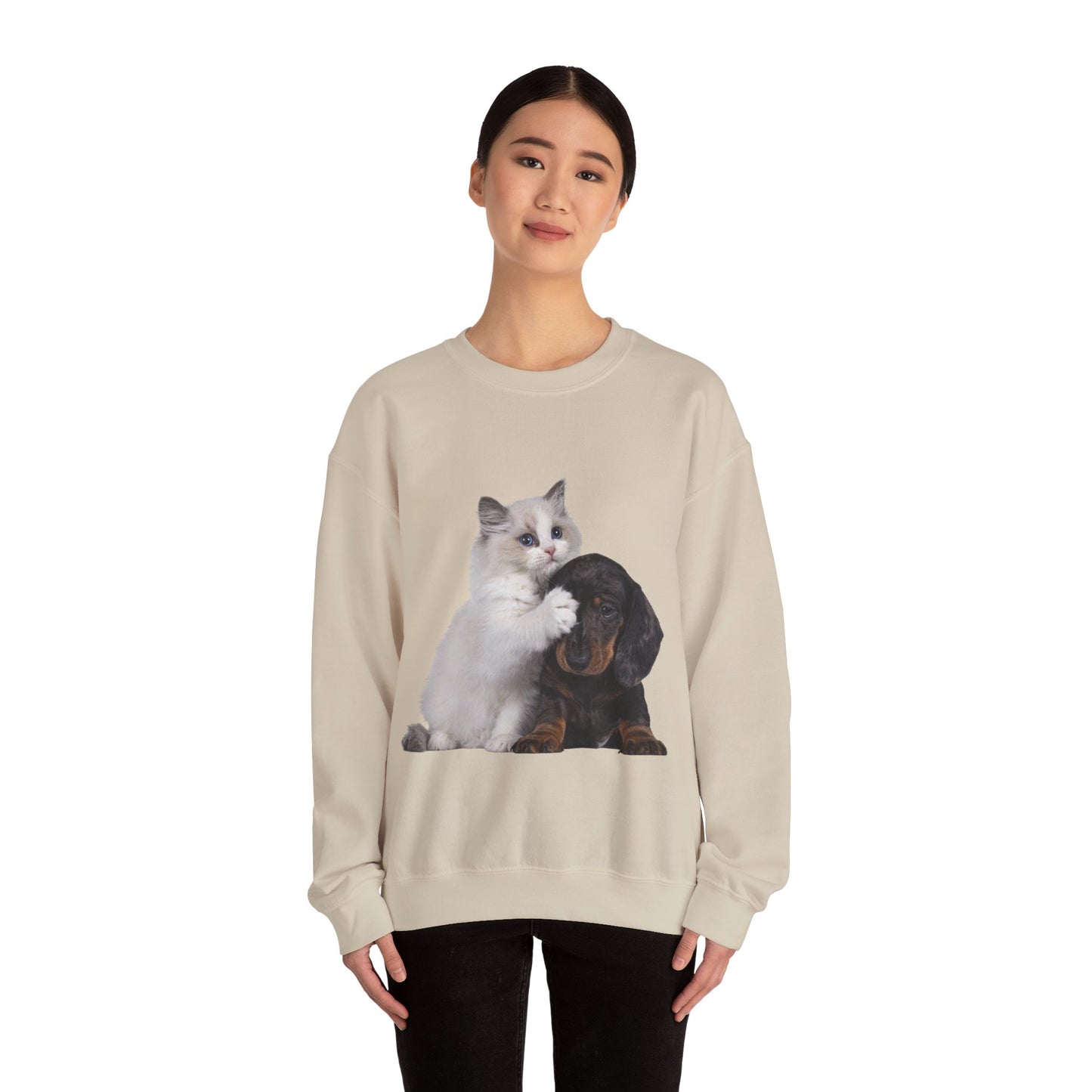 Kitten & Puppy - Unisex Crewneck Sweatshirt