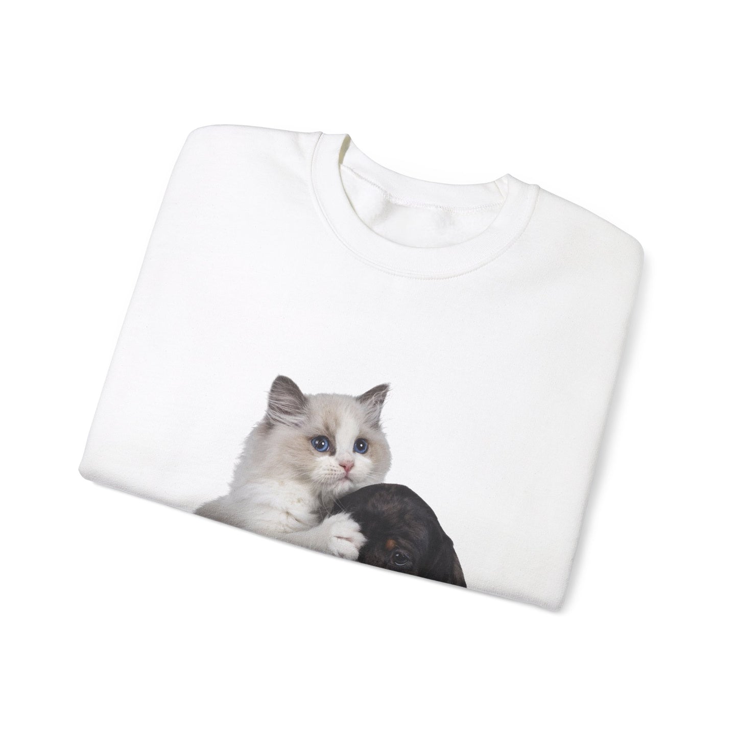 Kitten & Puppy - Unisex Crewneck Sweatshirt