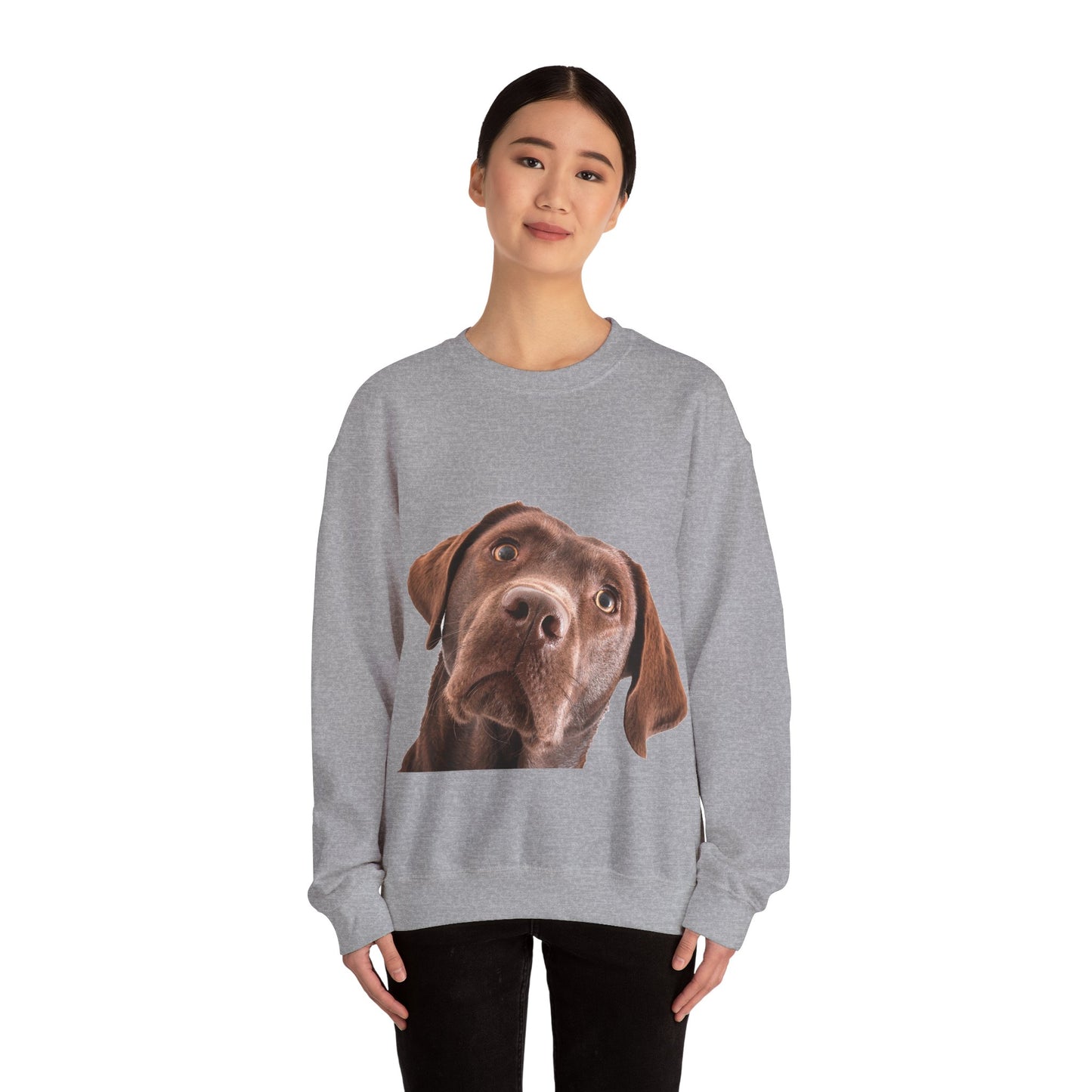 Chocolate Labrador - Unisex Crewneck Sweatshirt