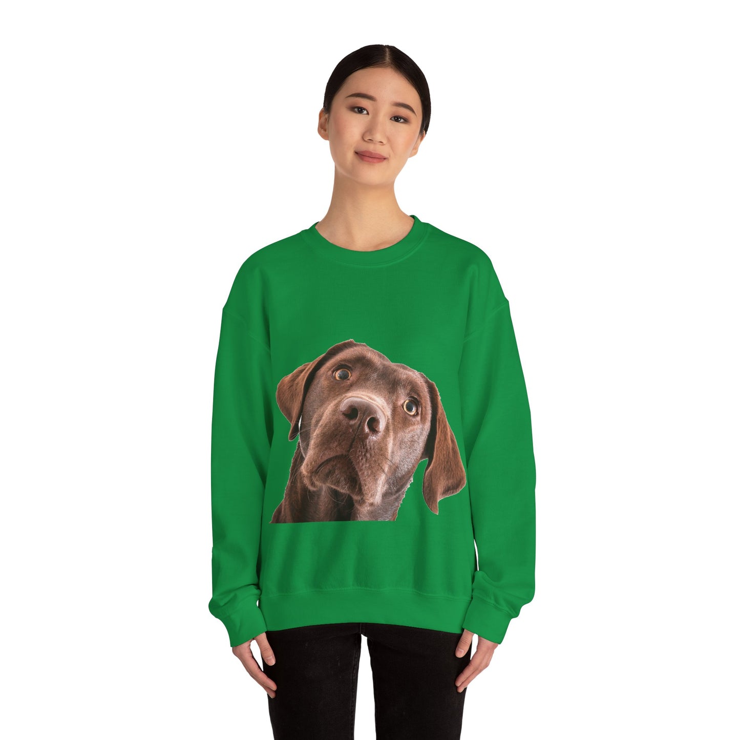 Chocolate Labrador - Unisex Crewneck Sweatshirt