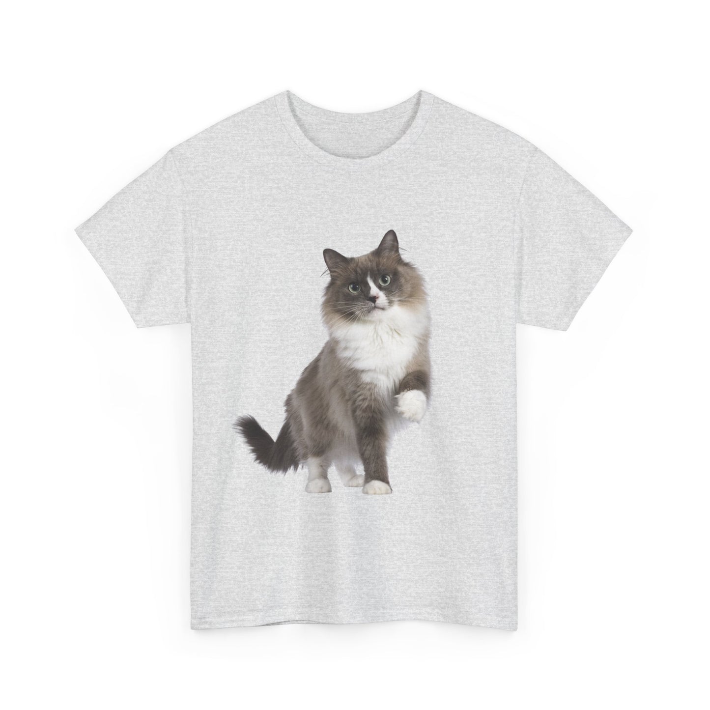 Fluffy Cat - Unisex Heavy Cotton Tee