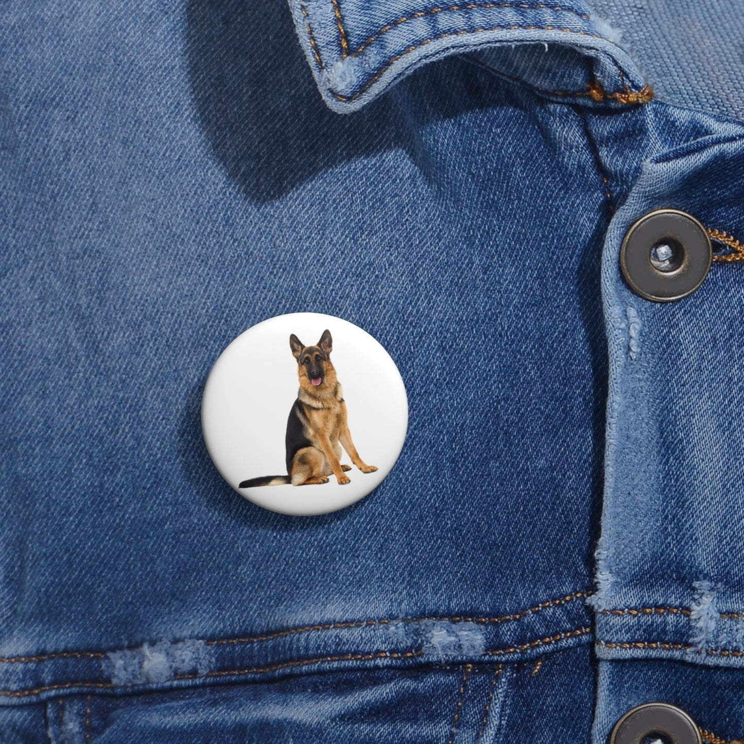 German Shepherd - Custom Pin Buttons
