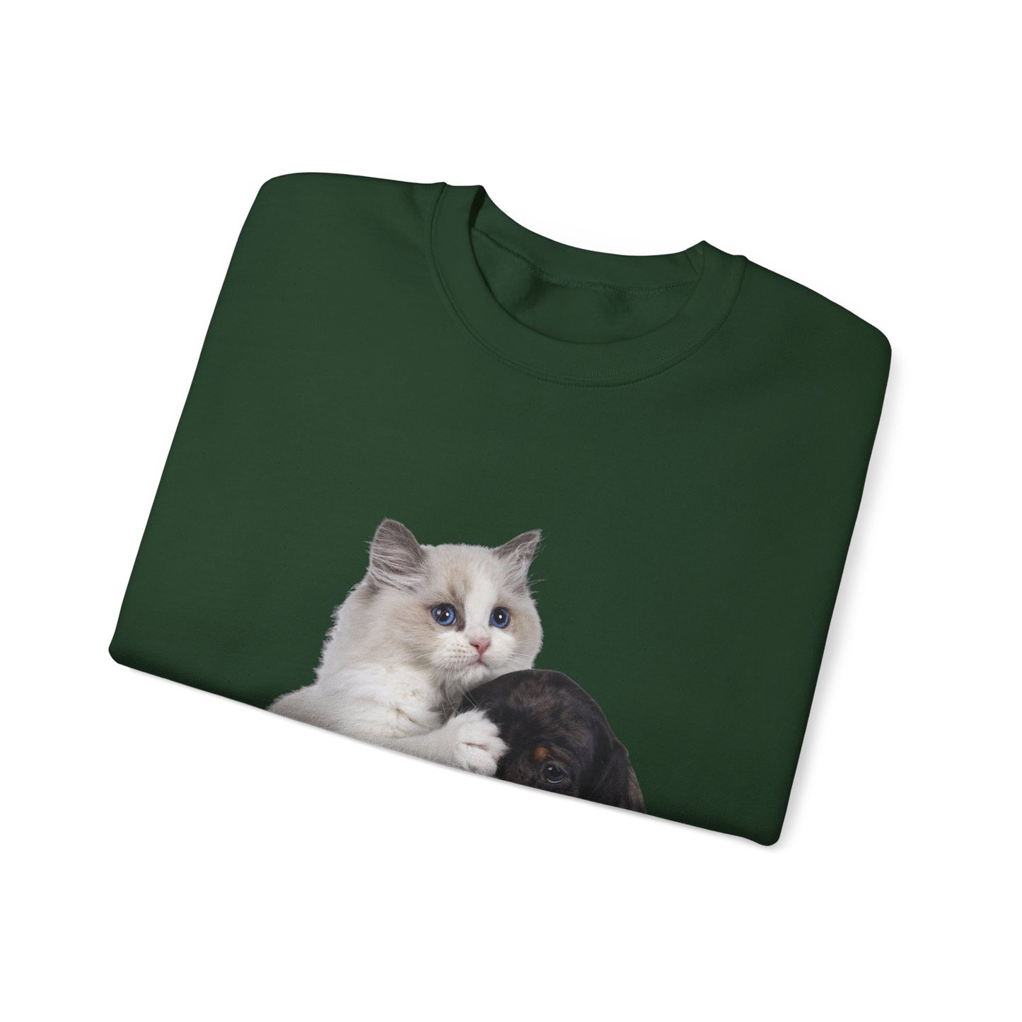 Kitten & Puppy - Unisex Crewneck Sweatshirt