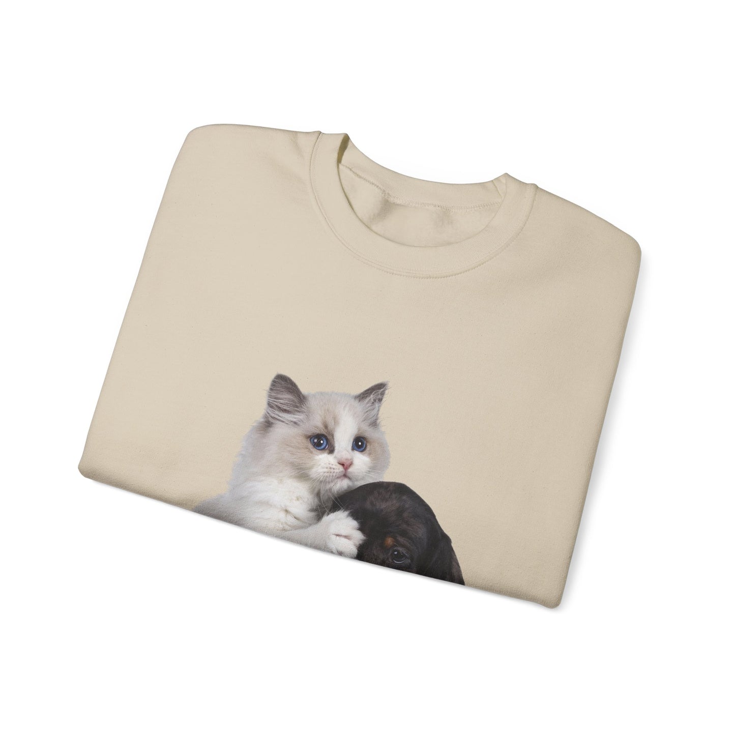 Kitten & Puppy - Unisex Crewneck Sweatshirt