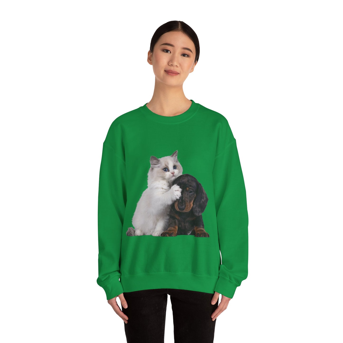 Kitten & Puppy - Unisex Crewneck Sweatshirt