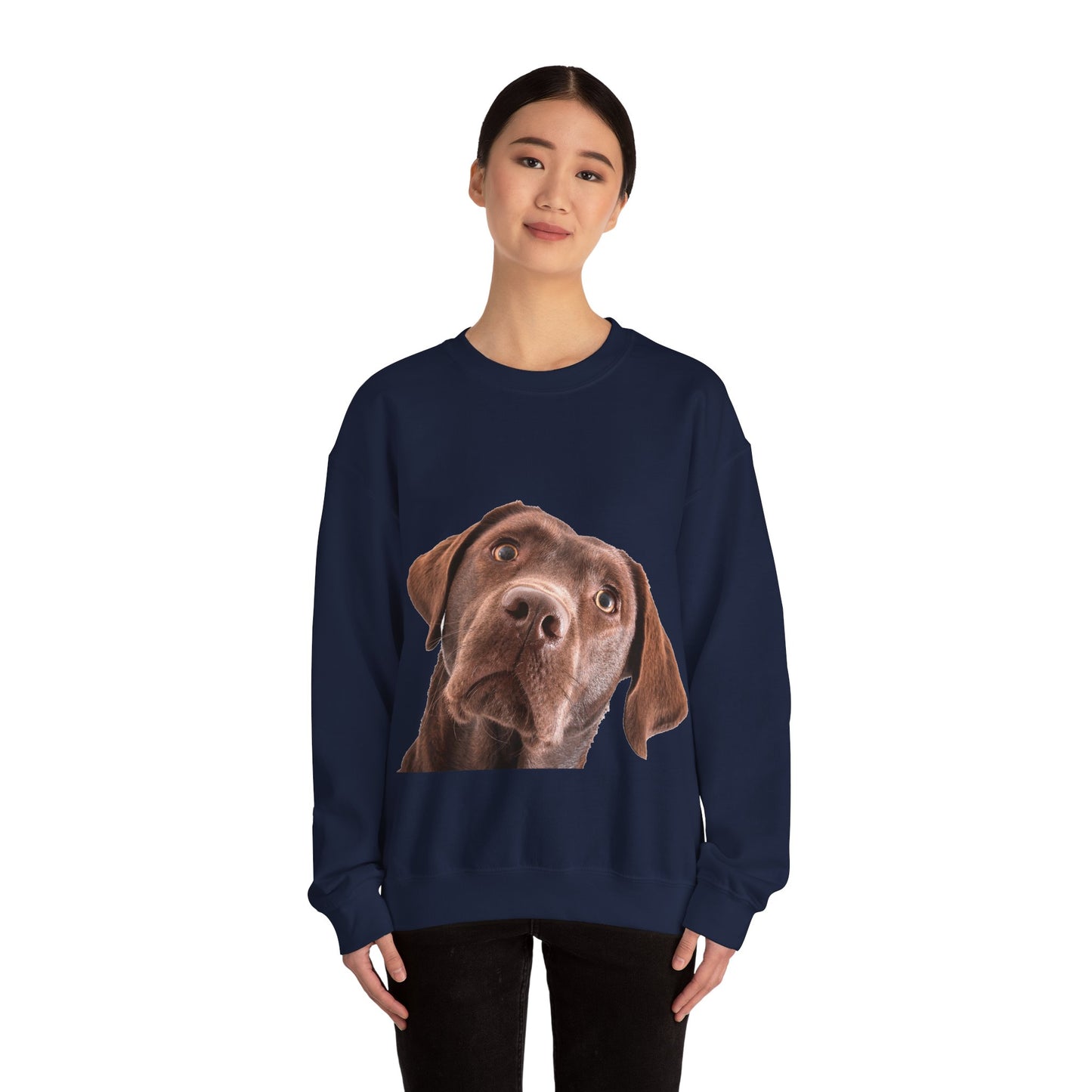 Chocolate Labrador - Unisex Crewneck Sweatshirt