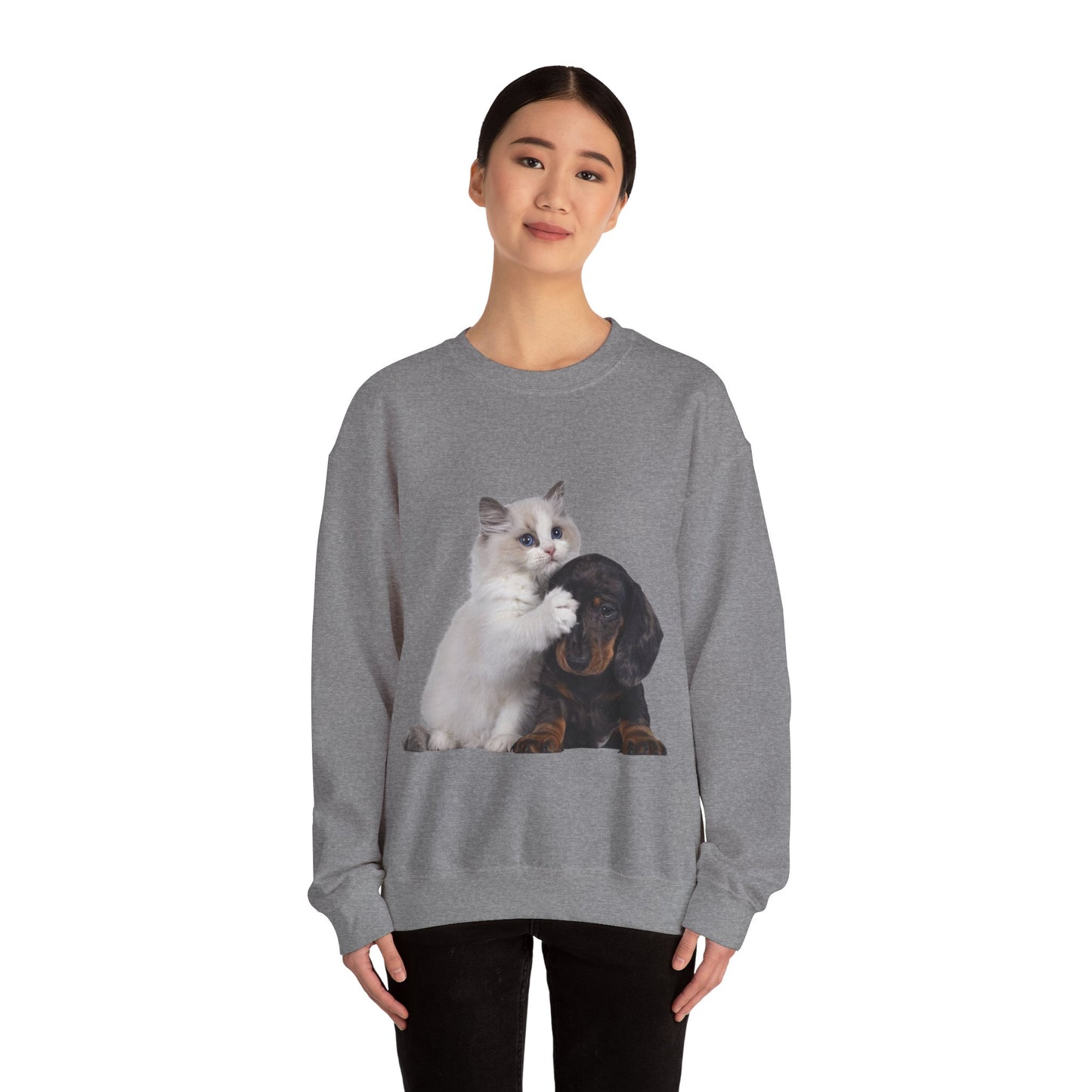 Kitten & Puppy - Unisex Crewneck Sweatshirt