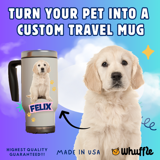 Custom Personalized Travel Mug with Handle