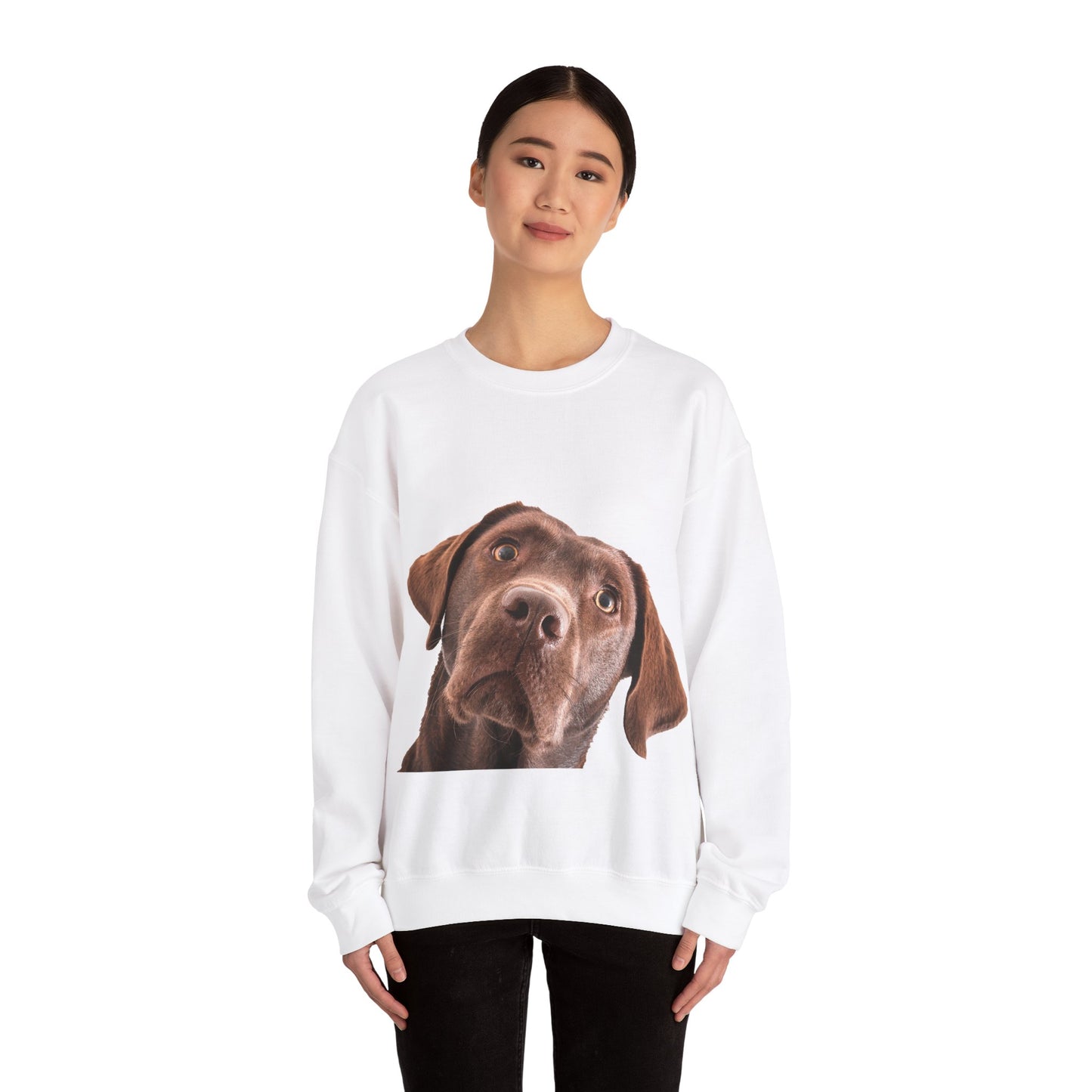 Chocolate Labrador - Unisex Crewneck Sweatshirt