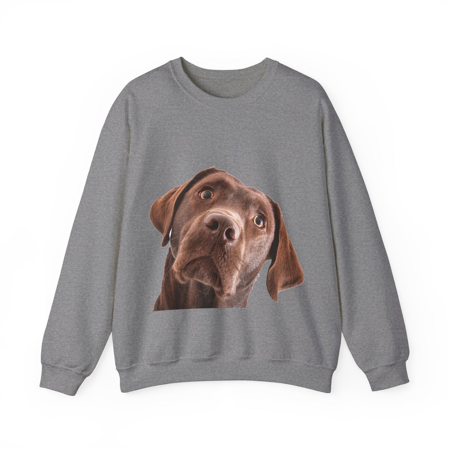 Chocolate Labrador - Unisex Crewneck Sweatshirt