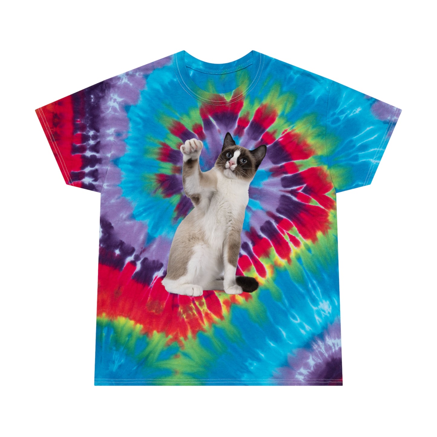 Siamese Cat - Tie-Dye Tee, Spiral