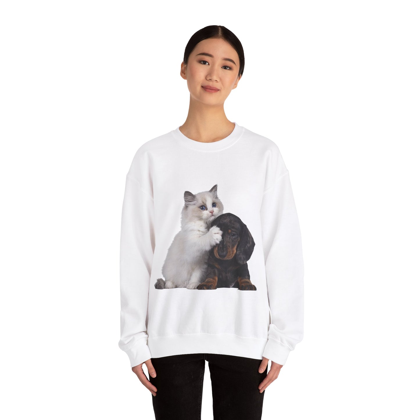 Kitten & Puppy - Unisex Crewneck Sweatshirt