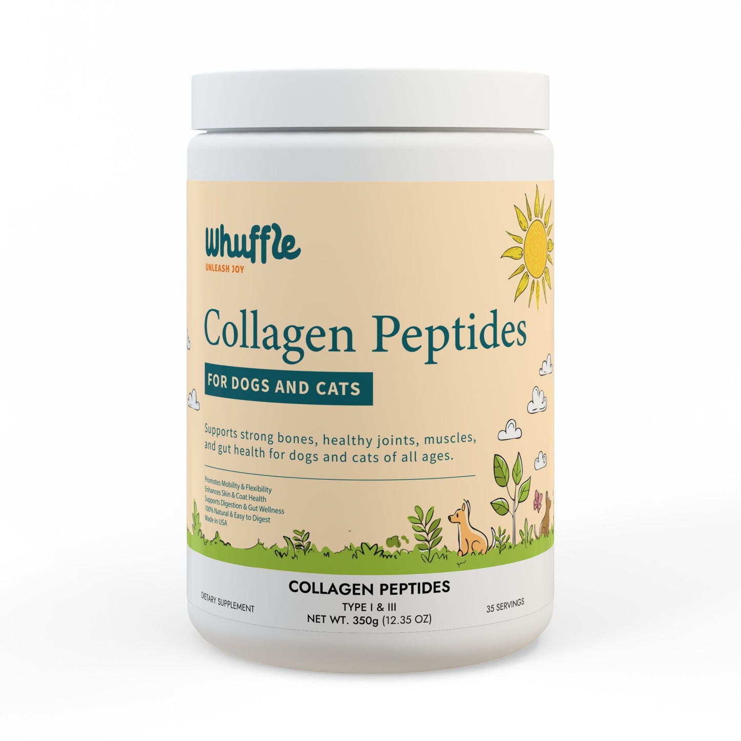 Collagen Peptides For Dogs and Cats (350g, 12.3oz)
