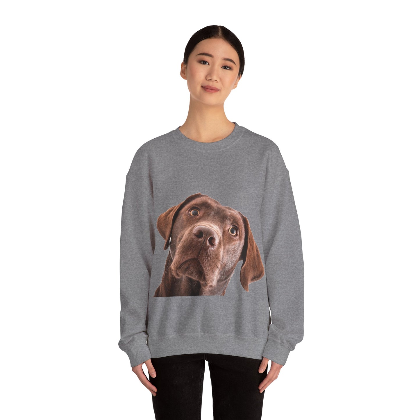 Chocolate Labrador - Unisex Crewneck Sweatshirt