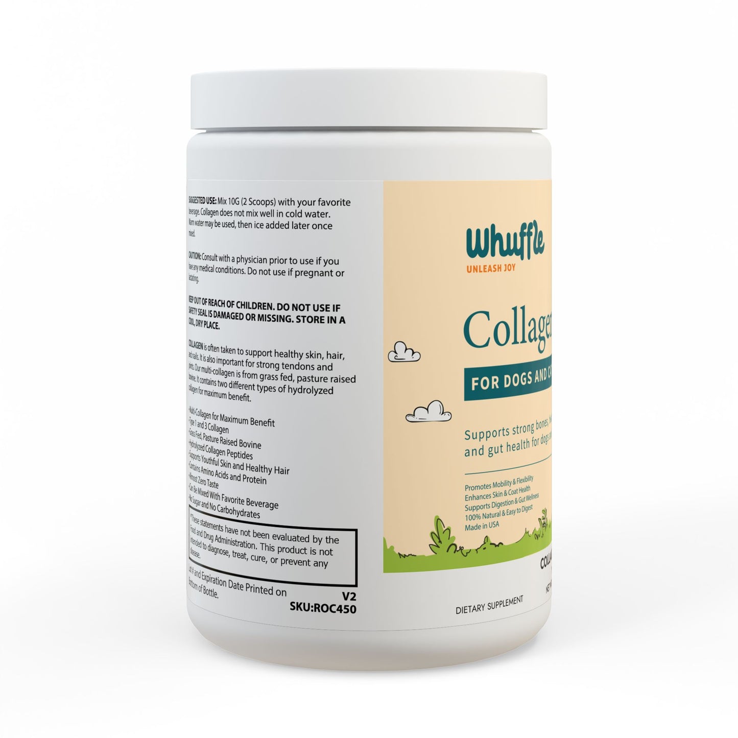 Collagen Peptides For Dogs and Cats (350g, 12.3oz)
