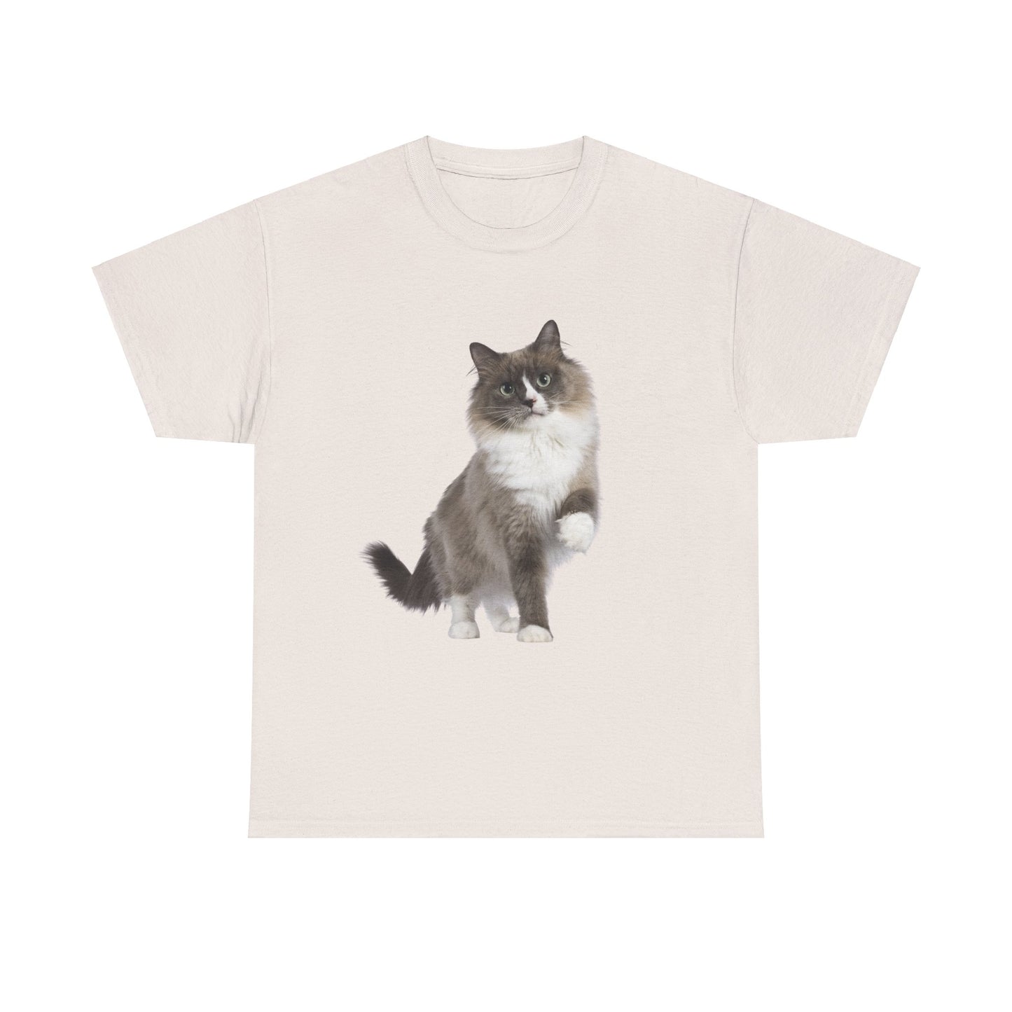 Fluffy Cat - Unisex Heavy Cotton Tee