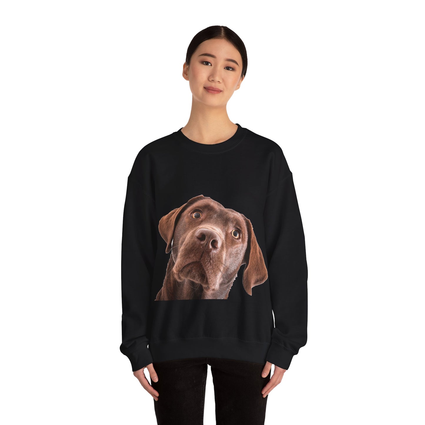 Chocolate Labrador - Unisex Crewneck Sweatshirt