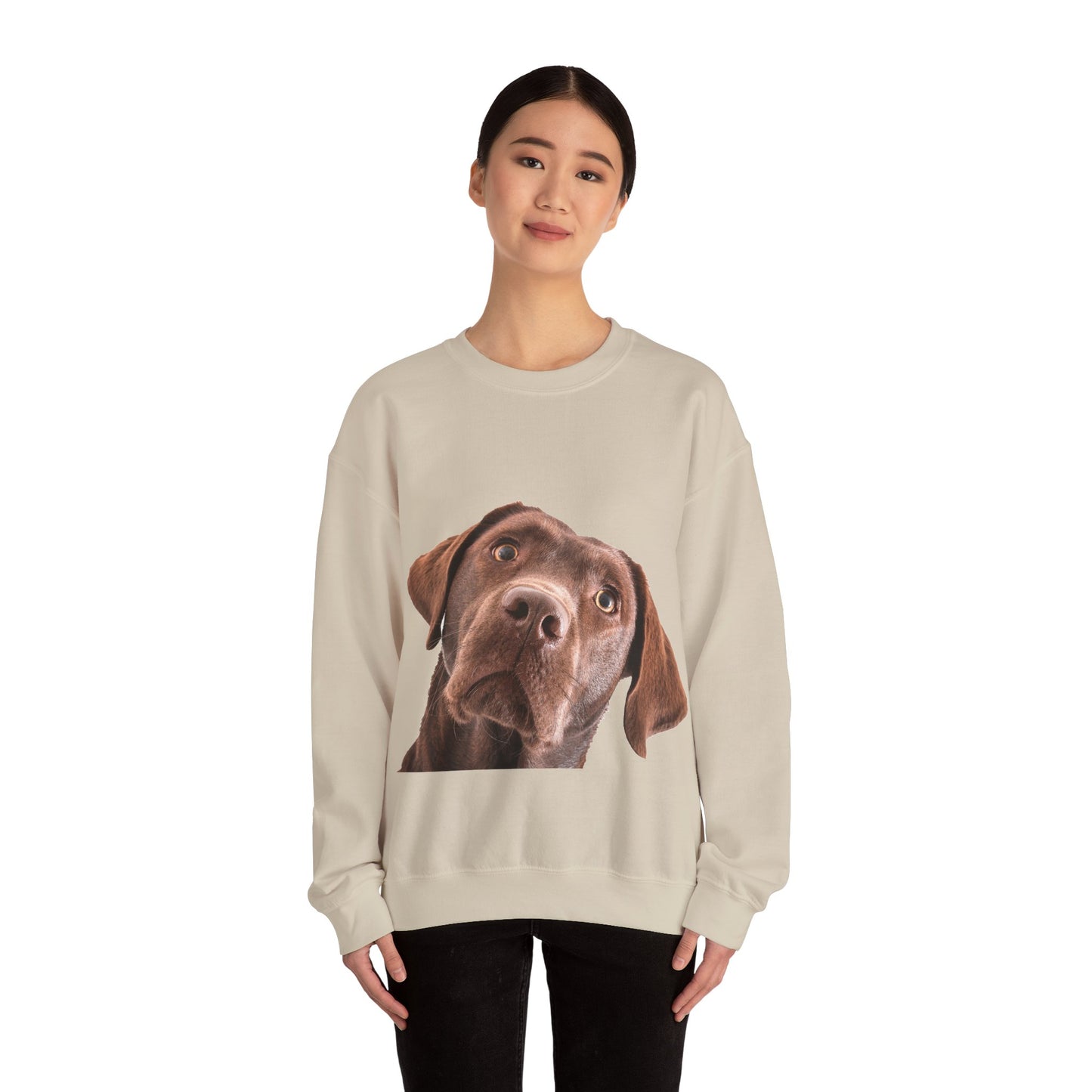 Chocolate Labrador - Unisex Crewneck Sweatshirt