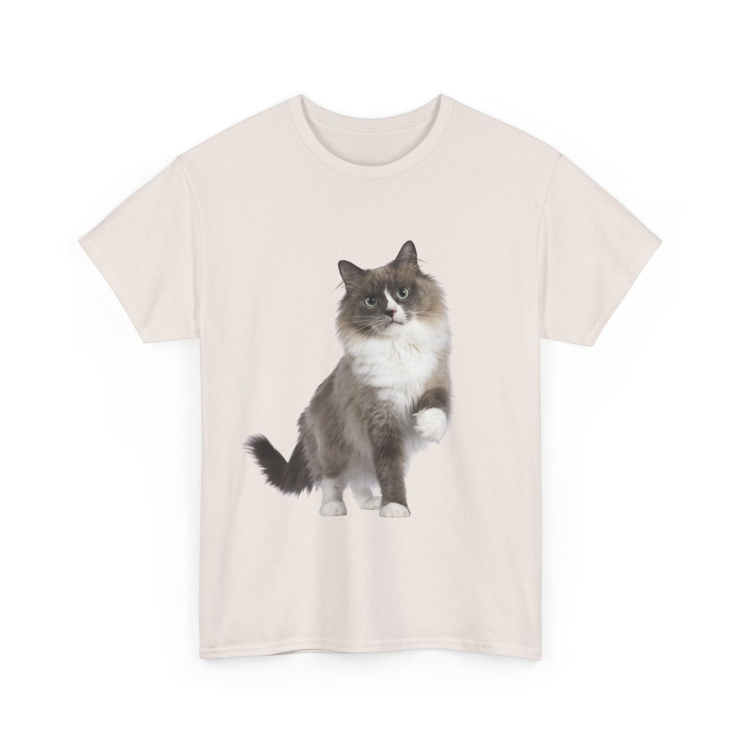 Fluffy Cat - Unisex Heavy Cotton Tee