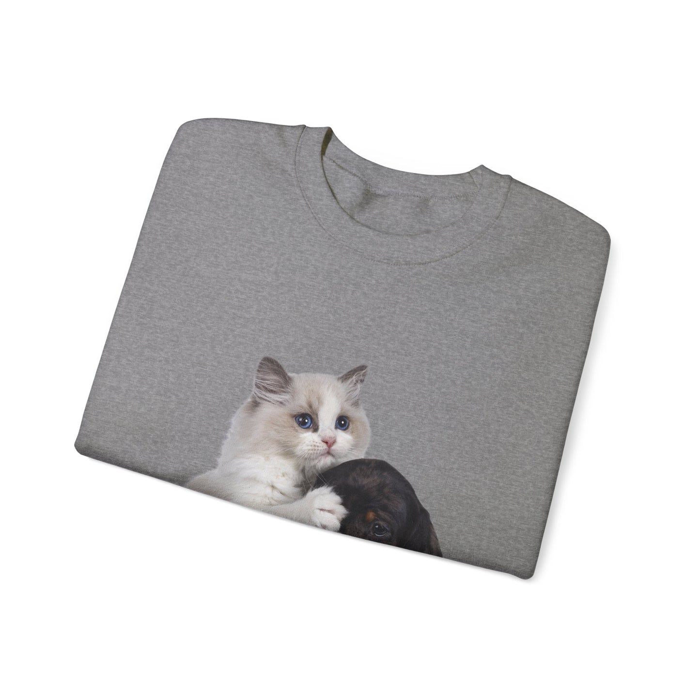 Kitten & Puppy - Unisex Crewneck Sweatshirt