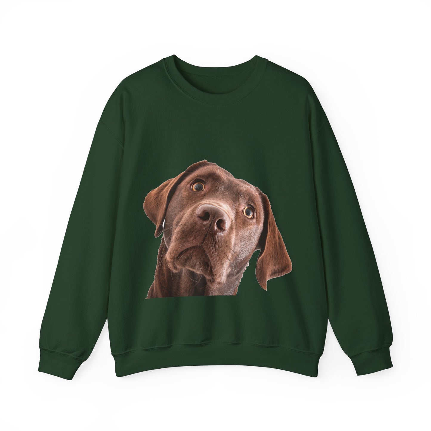 Chocolate Labrador - Unisex Crewneck Sweatshirt