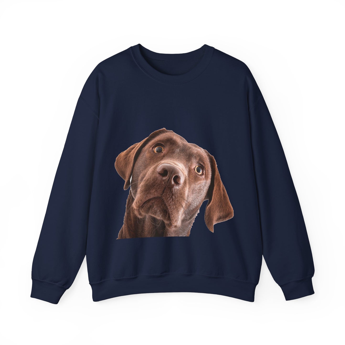 Chocolate Labrador - Unisex Crewneck Sweatshirt