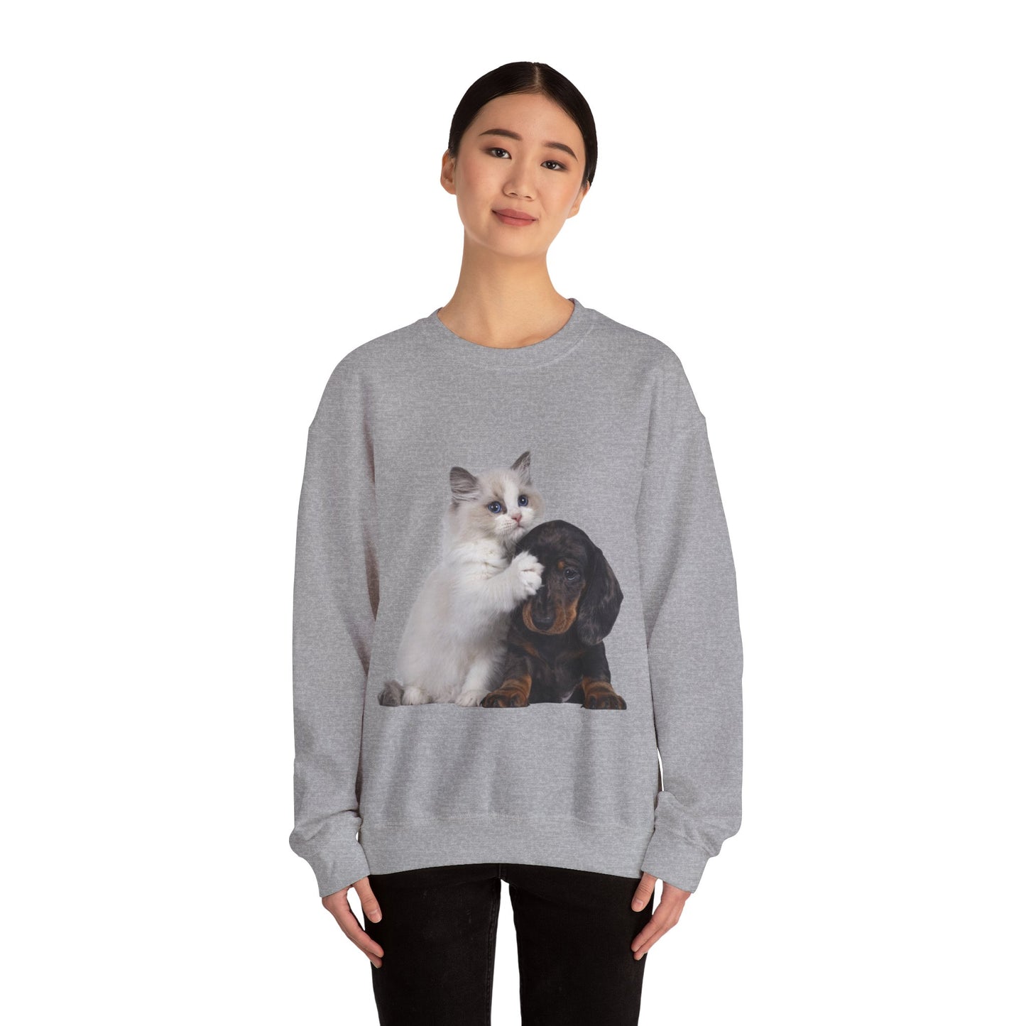 Kitten & Puppy - Unisex Crewneck Sweatshirt