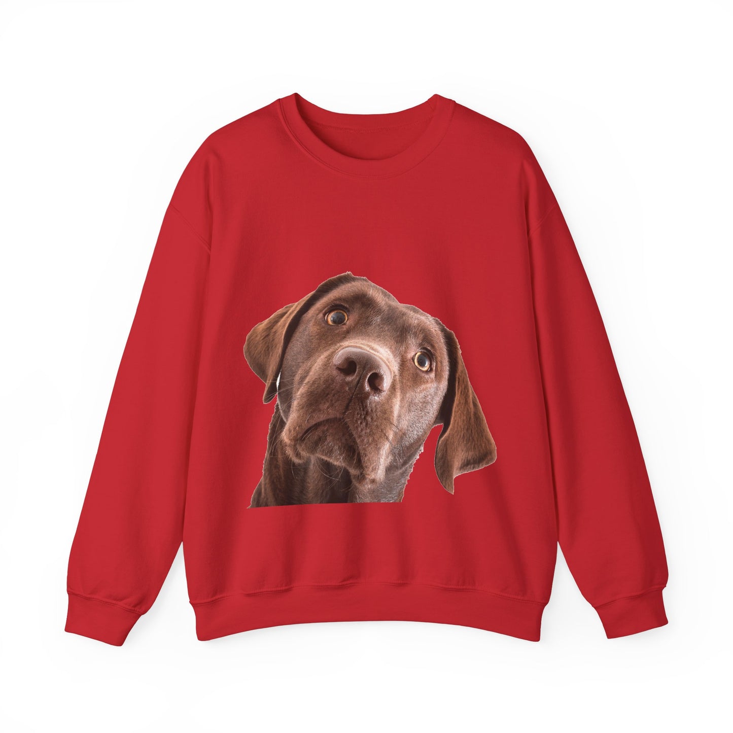 Chocolate Labrador - Unisex Crewneck Sweatshirt