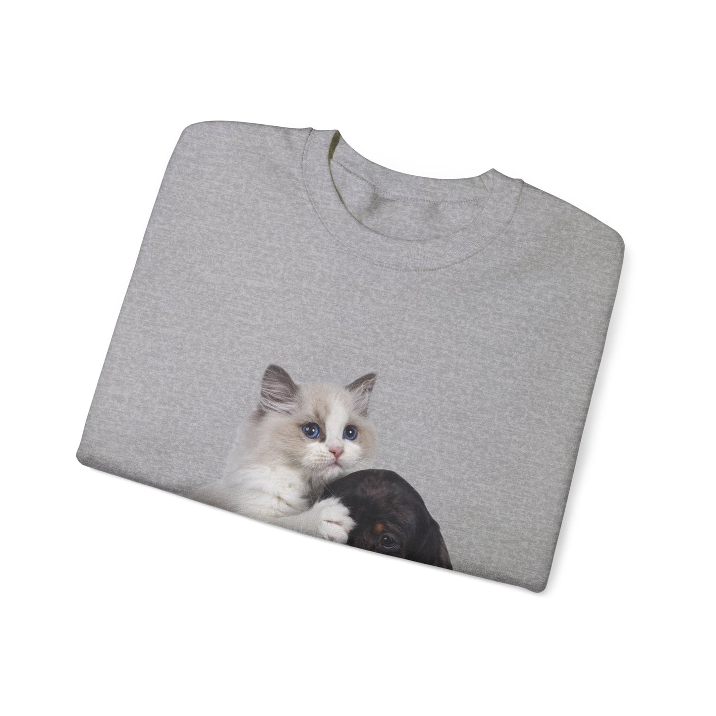Kitten & Puppy - Unisex Crewneck Sweatshirt
