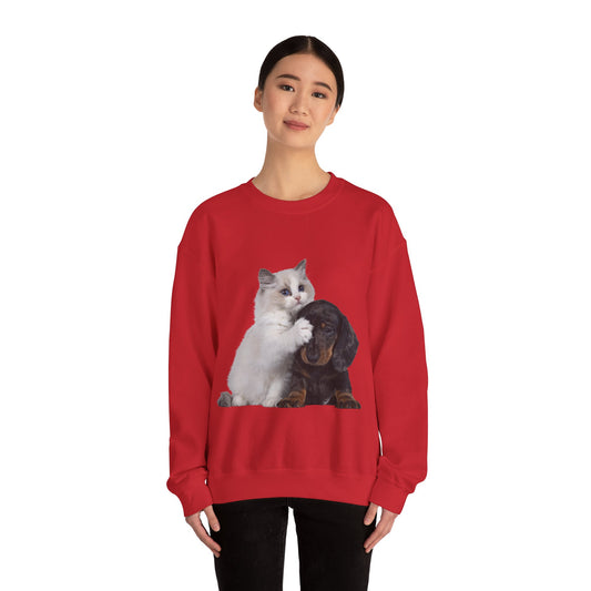 Kitten & Puppy - Unisex Crewneck Sweatshirt