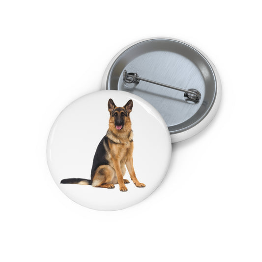 German Shepherd - Custom Pin Buttons